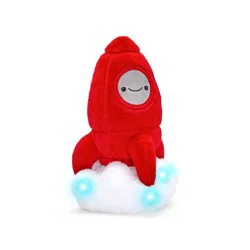 FAO Schwarz 11.5” Glow Brights Space Rocket Plush
