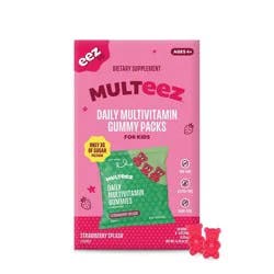 The Eez Co. Multeez Daily Multivitamin Gummy Packs for Kids - Strawberry Splash - 3.2oz/8pk