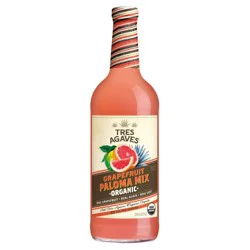 Tres Agaves Organic Grapefruit Paloma Margarita Mix - 1.0L Bottle