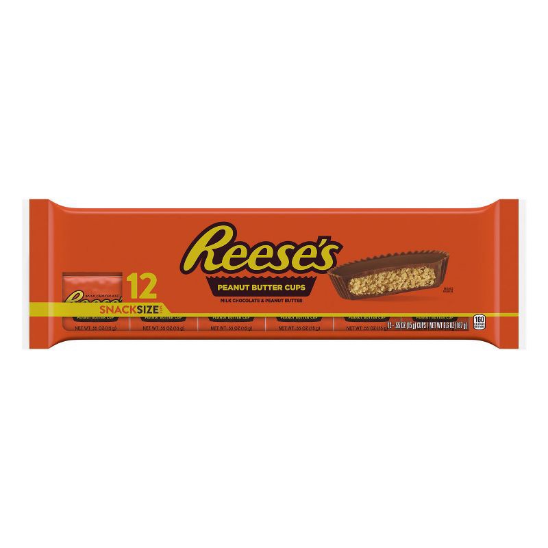 slide 2 of 7, Reese's Milk Chocolate Peanut Butter Cups Snack Size Candy - 6.6oz/12ct, 6.6 oz, 12 ct
