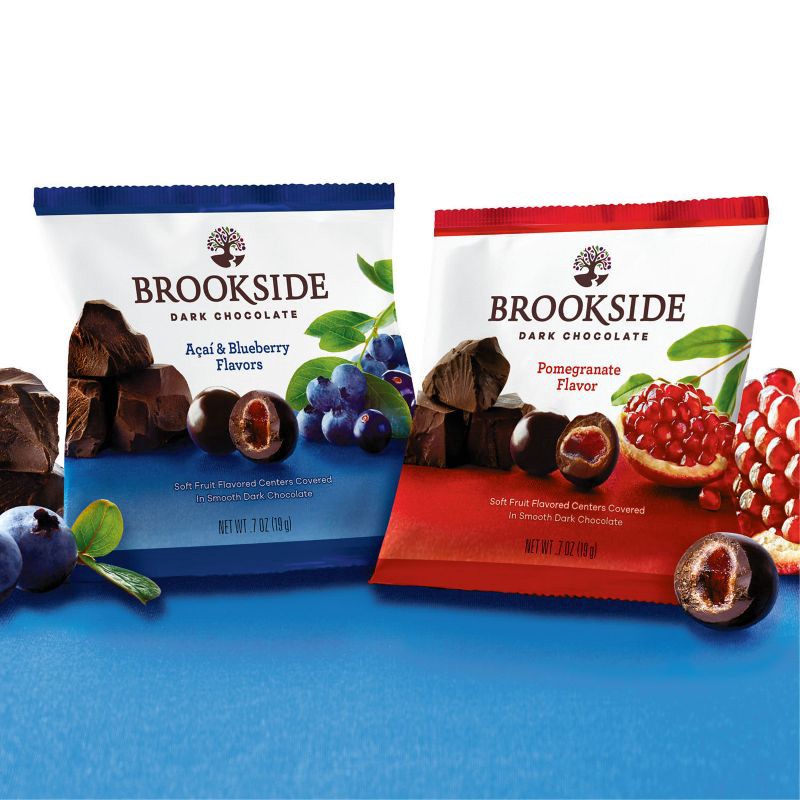 slide 5 of 7, Brookside Assorted Fruit Flavored Dark Chocolate Snacking Chocolate Candy - 14oz/20ct, 20 ct; 14 oz