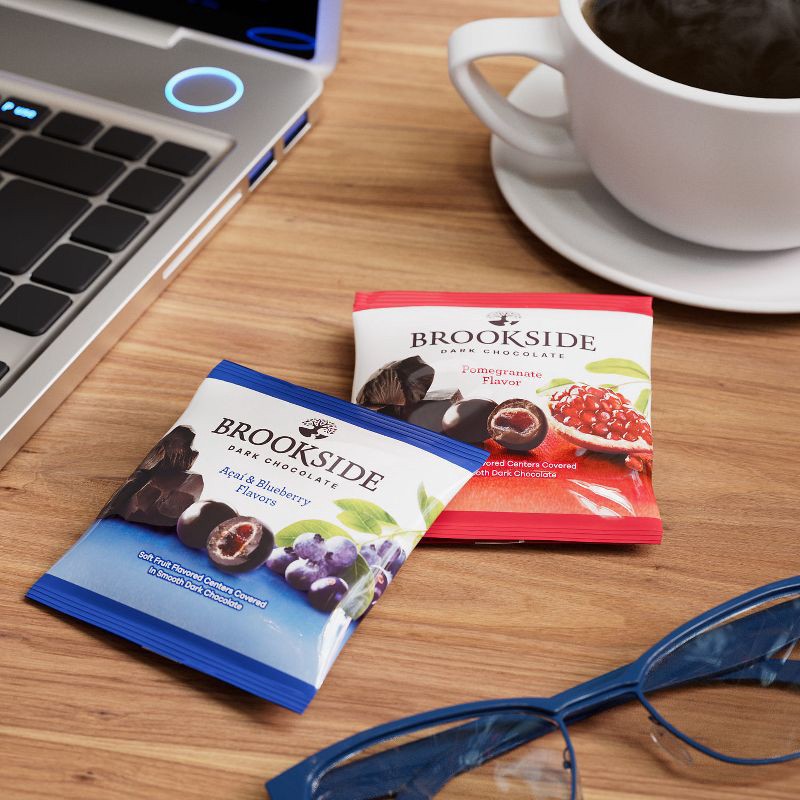 slide 6 of 7, Brookside Assorted Fruit Flavored Dark Chocolate Snacking Chocolate Candy - 14oz/20ct, 20 ct; 14 oz