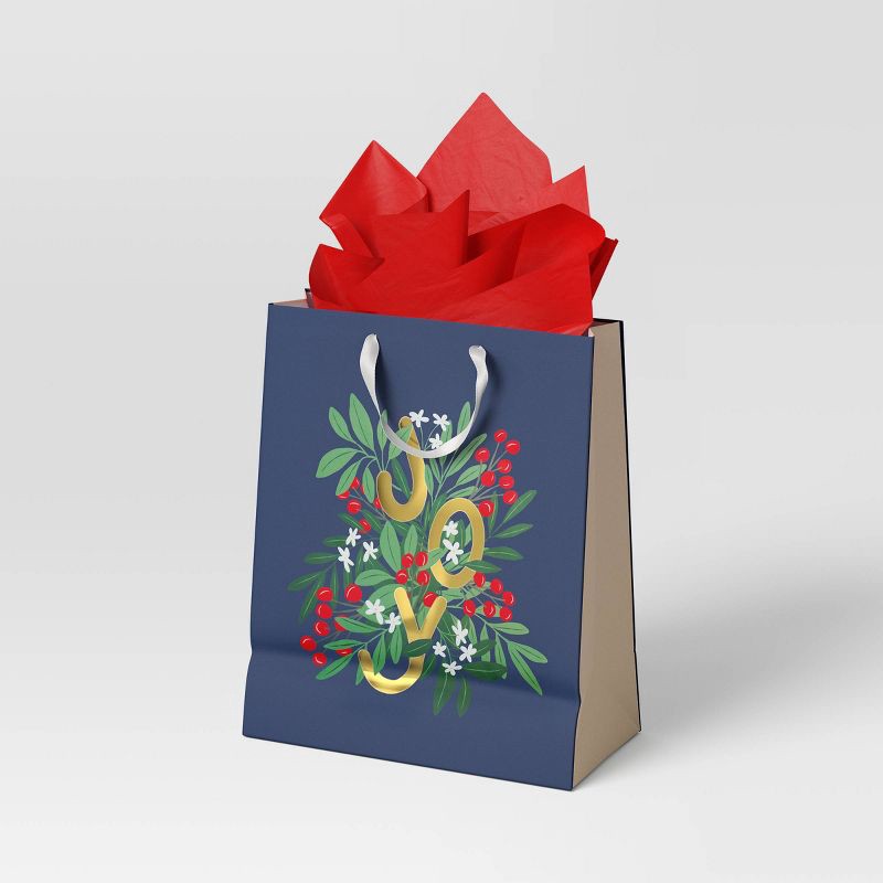 slide 2 of 3, 6ct Tissue and Joy Large Cub Christmas Gift Bag Bundle - Wondershop™, 6 ct