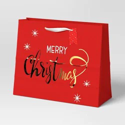 6ct Tissue and Merry Christmas Large Vogue Christmas Gift Bag Bundle - Wondershop™