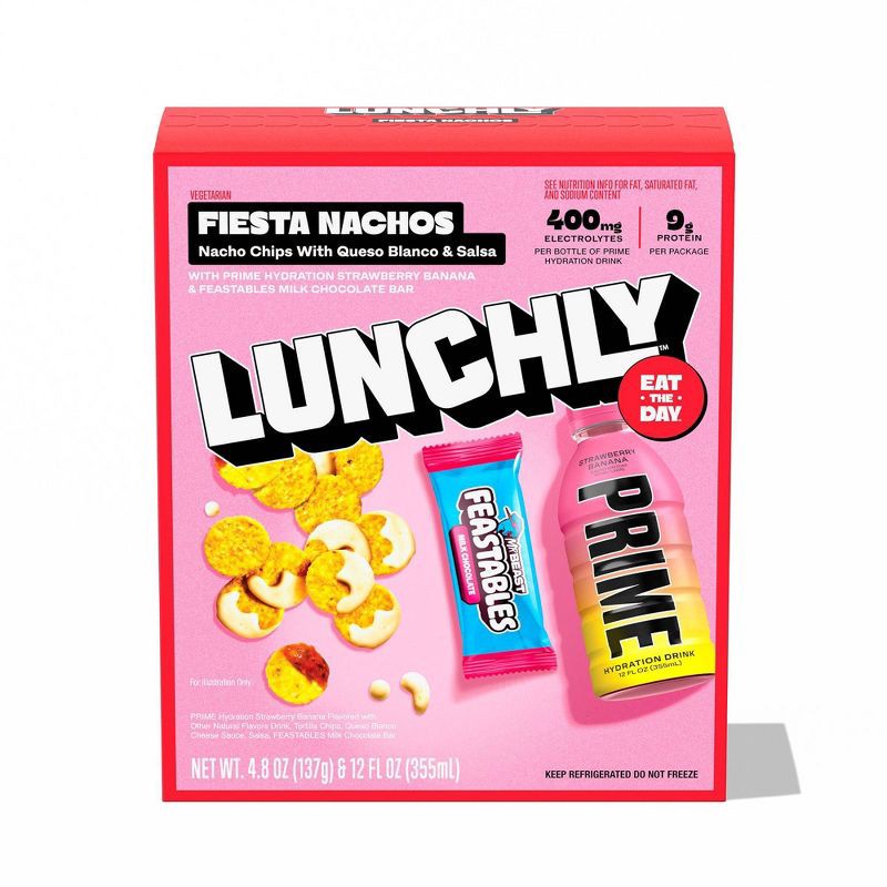 slide 1 of 6, Lunchly Fiesta Nachos Meal Kit - 16.8oz, 16.8 oz