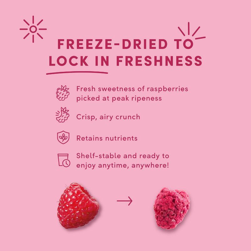 slide 5 of 8, Tru Fru Freeze Dried Raspberries & Crème - 3.4 oz, 3.4 oz