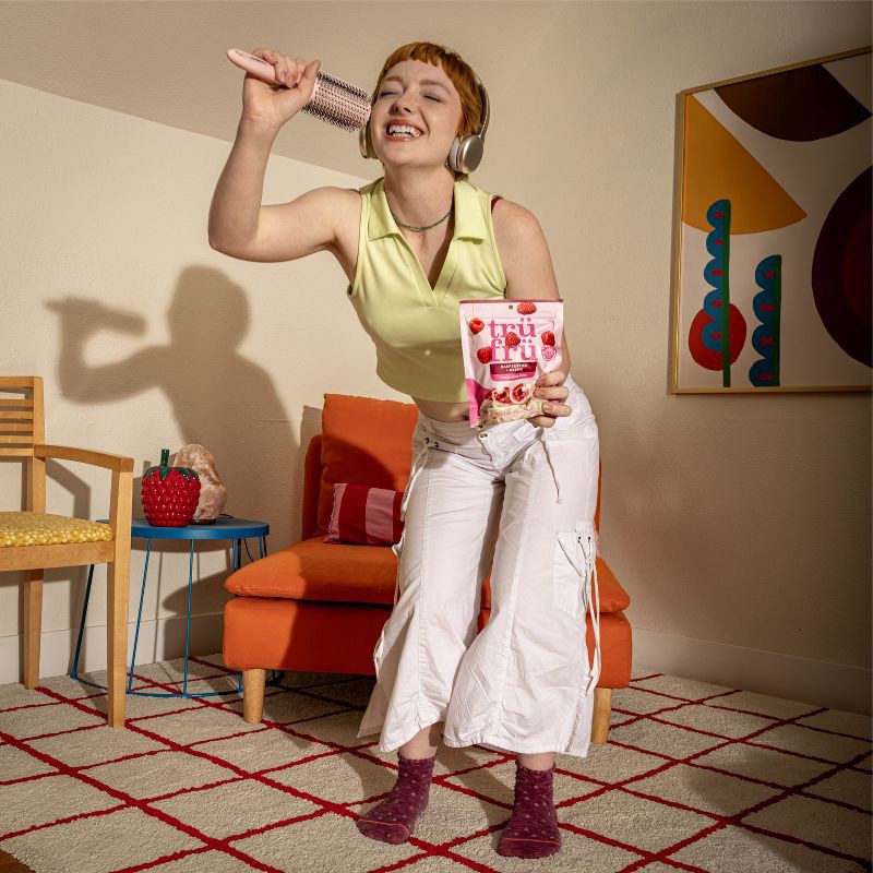 slide 7 of 8, Tru Fru Freeze Dried Raspberries & Crème - 3.4 oz, 3.4 oz