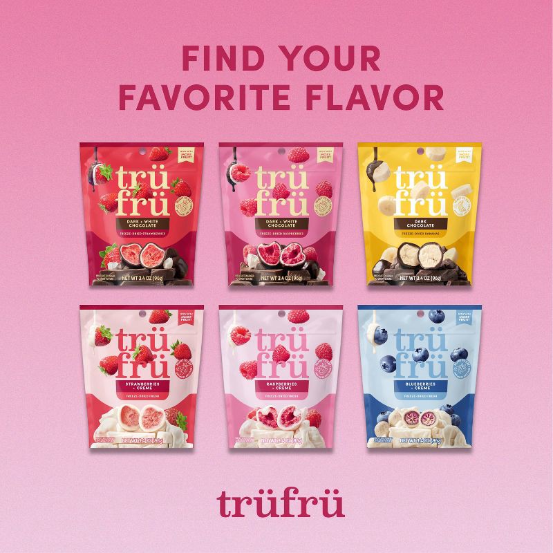 slide 8 of 8, Tru Fru Freeze Dried Raspberries & Crème - 3.4 oz, 3.4 oz