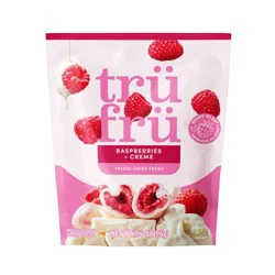 Tru Fru Freeze Dried Raspberries & Crème - 3.4 oz