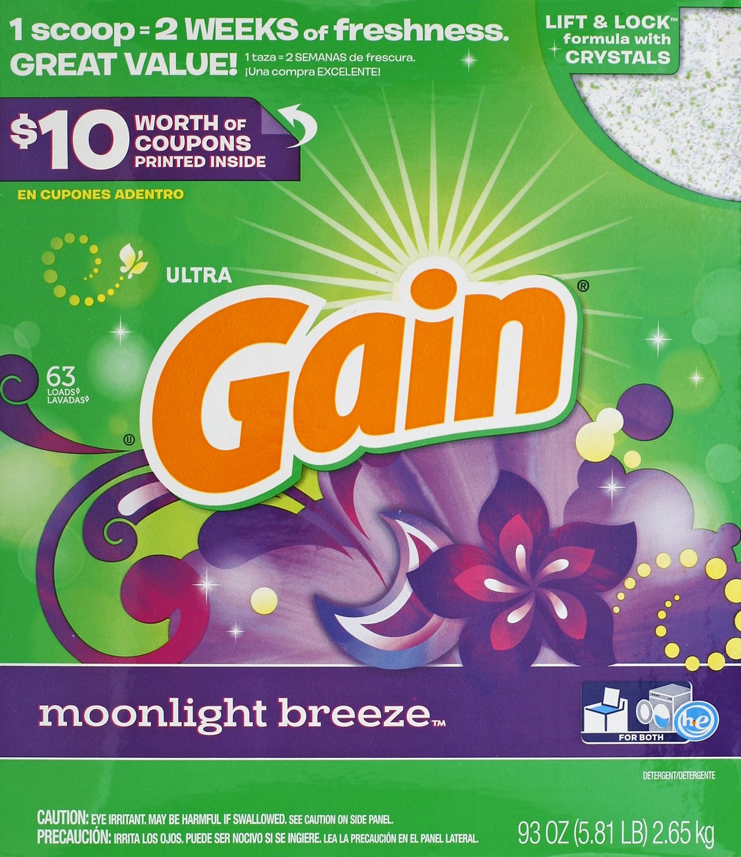 slide 1 of 5, Gain Detergent 93 oz, 93 oz