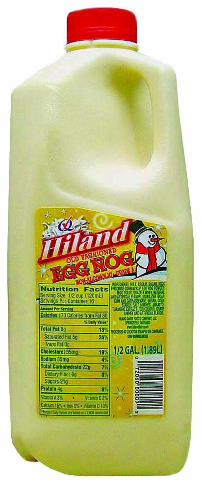 slide 1 of 1, Hiland Dairy Holiday Nog, 1/2 gal