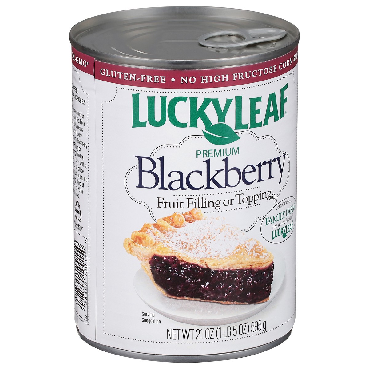 slide 8 of 9, Lucky Leaf Premium Blackberry Fruit Filling 21 oz, 21 oz