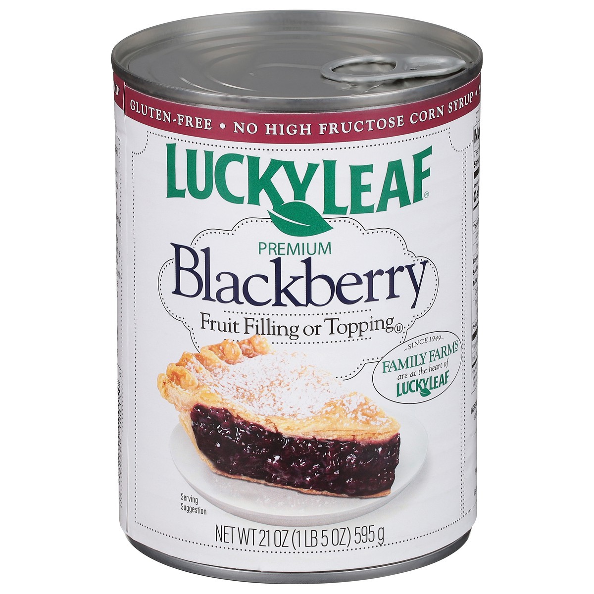 slide 1 of 9, Lucky Leaf Premium Blackberry Fruit Filling 21 oz, 21 oz