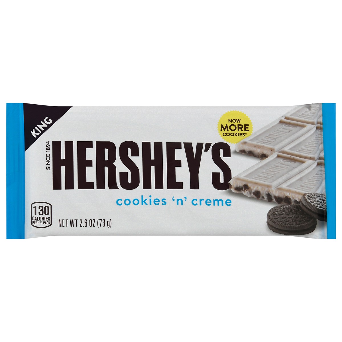 slide 8 of 11, Hershey's Cookies 'n' Creme King Size, Candy Bar, 2.6 oz, 2.6 oz