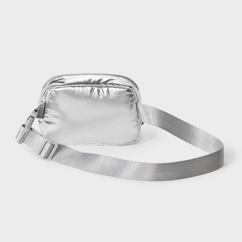 slide 2 of 4, Girls' Fanny Pack - art class™ Silver, 1 ct