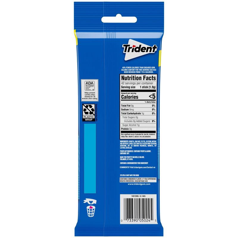 slide 9 of 11, Trident Original Chewing Gums - 2.816oz/3pk, 2.816 oz, 3 ct