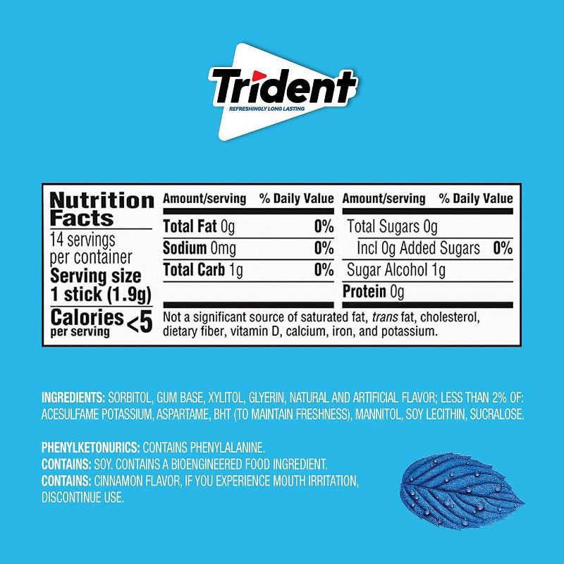 slide 10 of 11, Trident Original Chewing Gums - 2.816oz/3pk, 2.816 oz, 3 ct