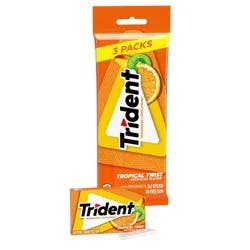 Trident Tropical Twist Chewing Gums - 2.816oz/3pk