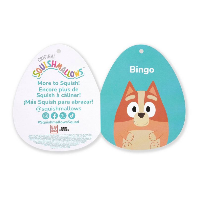 slide 3 of 12, Squishmallows 12" Bingo Stuffed Animal, 1 ct