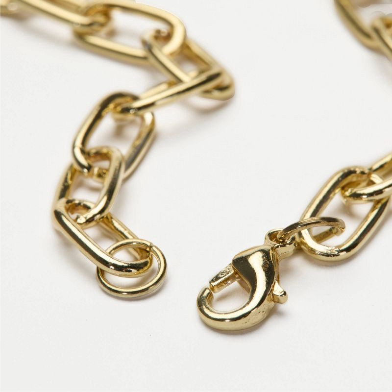 slide 3 of 5, FAO Schwarz Charm Squad Gold Necklace, 1 ct