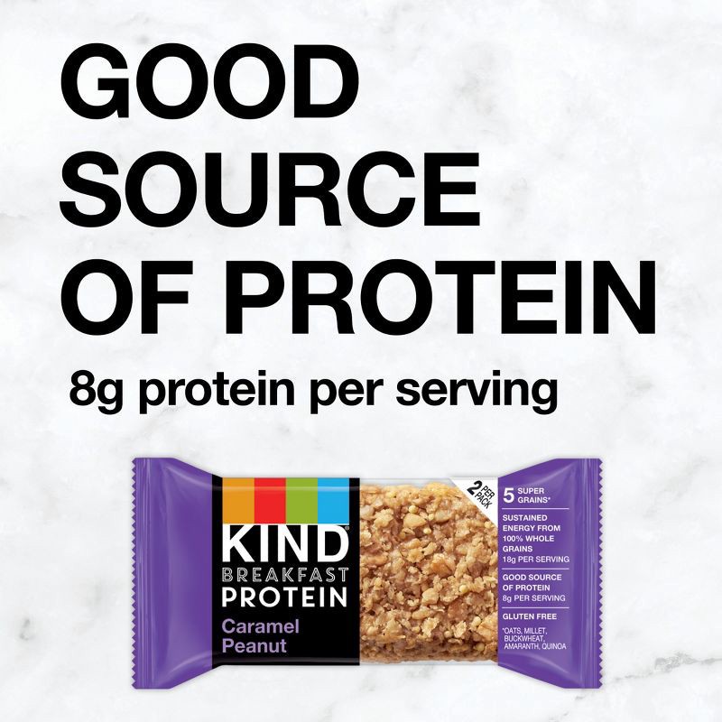 slide 8 of 8, KIND Caramel Peanut Breakfast Nutrition Bars - 10.58oz/6ct, 10.58 oz, 6 ct