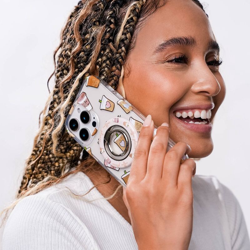 slide 6 of 6, VELVET CAVIAR MagSafe Grip Ring - Coffee Please: Cell Phone Charm Accessory, 1 ct