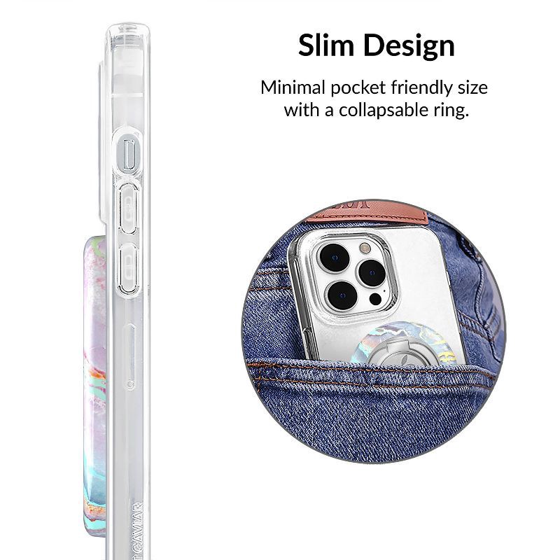 slide 4 of 6, VELVET CAVIAR MagSafe Grip Ring - Holo Moonstone, 1 ct