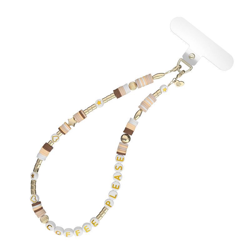 slide 1 of 4, VELVET CAVIAR Phone Charm - Coffee Please: Mobile Decoration Accessory, 1 ct