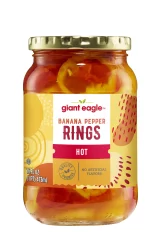 Giant Eagle Banana Pepper Rings, Hot
