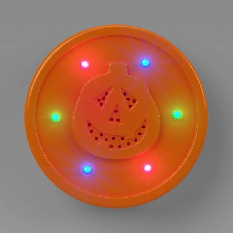 slide 1 of 3, 3.5" Color Changing LED Light Halloween Decorative Prop Orange - Hyde and EEK! Boutique™, 1 ct