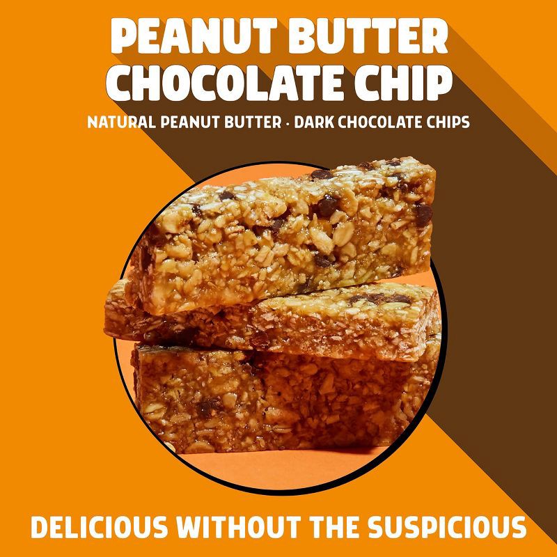 slide 4 of 7, JUNKLESS Peanut Butter Chocolate Chip Chewy Granola Bars - 6.6oz/6ct, 6 ct; 6.6 oz