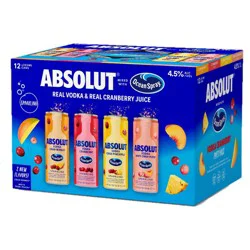 Absolut Ocean Spray Variety Flavored Beverages - 12pk/355ml Cans
