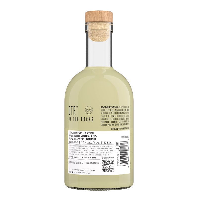 slide 4 of 9, On The Rocks Premium Cocktails On The Rocks Lemon Drop Martini Cocktail - 375ml Bottle, 375 ml