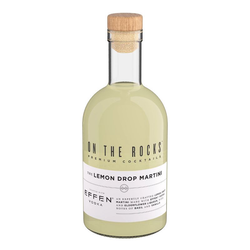 slide 5 of 9, On The Rocks Premium Cocktails On The Rocks Lemon Drop Martini Cocktail - 375ml Bottle, 375 ml