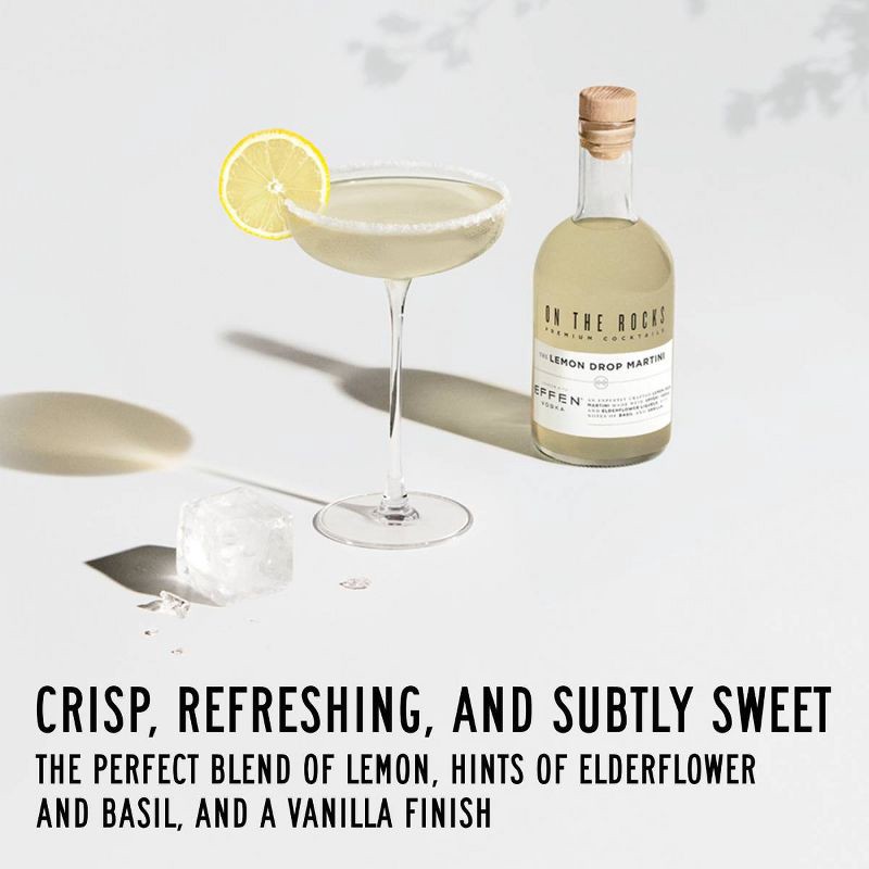 slide 8 of 9, On The Rocks Premium Cocktails On The Rocks Lemon Drop Martini Cocktail - 375ml Bottle, 375 ml