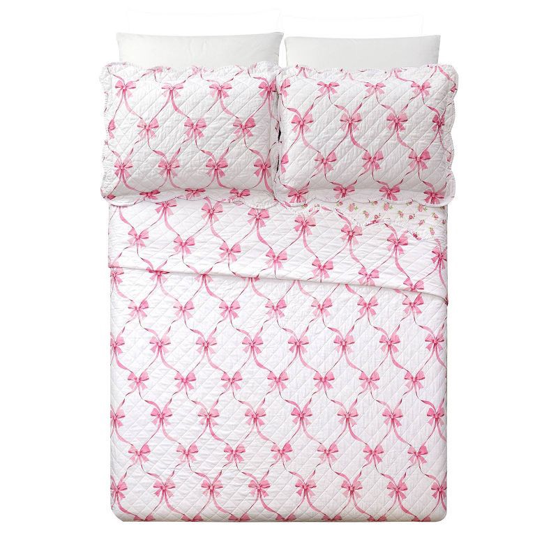 slide 2 of 5, Modern Heirloom Full/Queen Sweet Bows Quilt, 1 ct