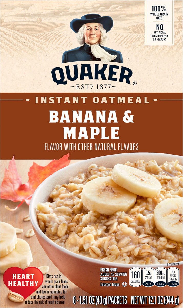 slide 6 of 8, Quaker Instant Oatmeal, 8 ct