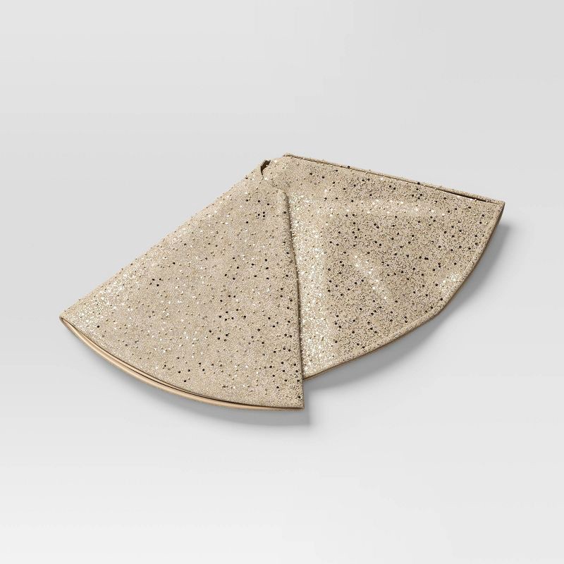 slide 3 of 5, 48" Christmas Sequined and Beaded Tree Skirt Silver - Wondershop™, 1 ct