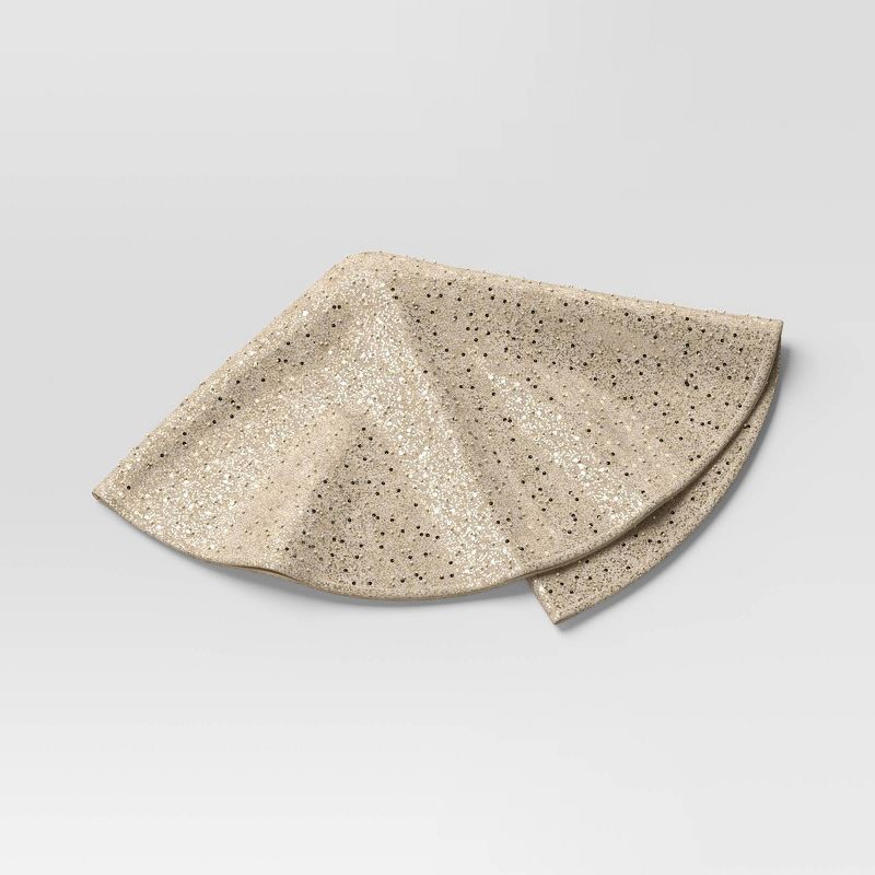 slide 1 of 5, 48" Christmas Sequined and Beaded Tree Skirt Silver - Wondershop™, 1 ct