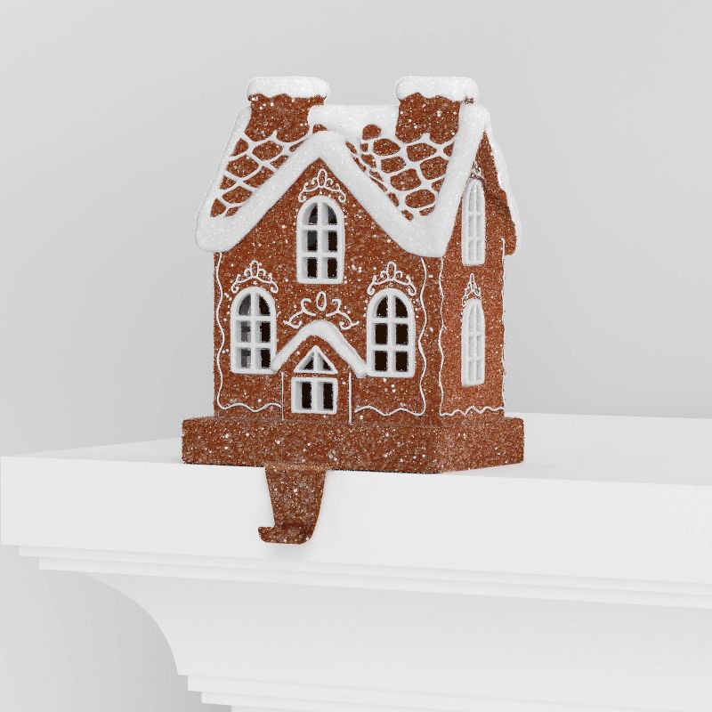 slide 4 of 5, Christmas Gingerbread House Stocking Holder - Wondershop™, 1 ct