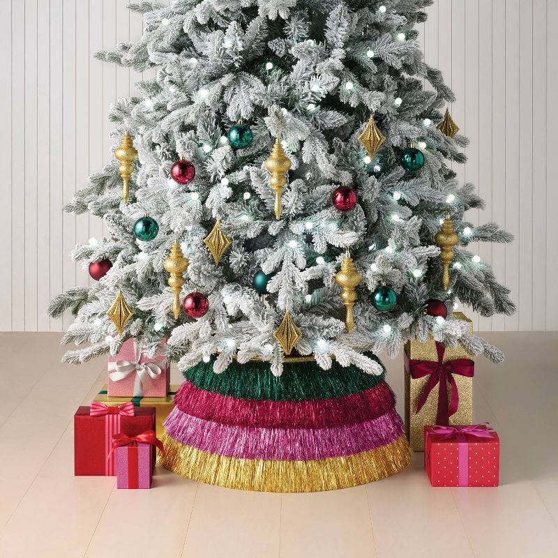 slide 2 of 5, Christmas Roll Up Tinsel Collar - Wondershop™, 1 ct