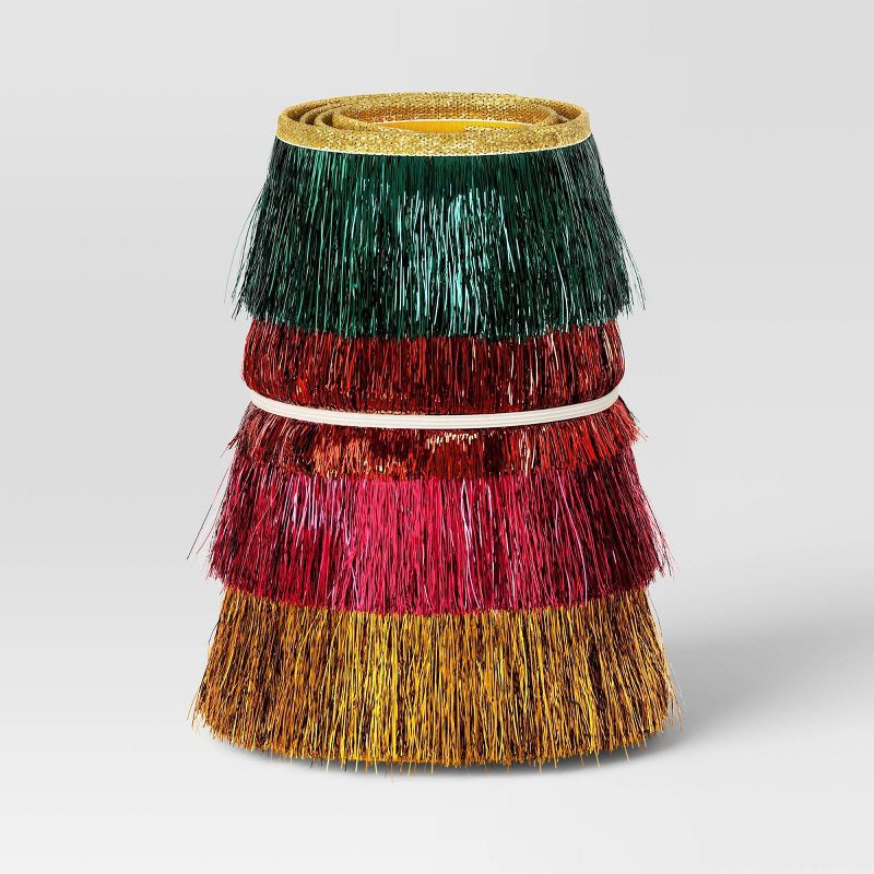 slide 3 of 5, Christmas Roll Up Tinsel Collar - Wondershop™, 1 ct