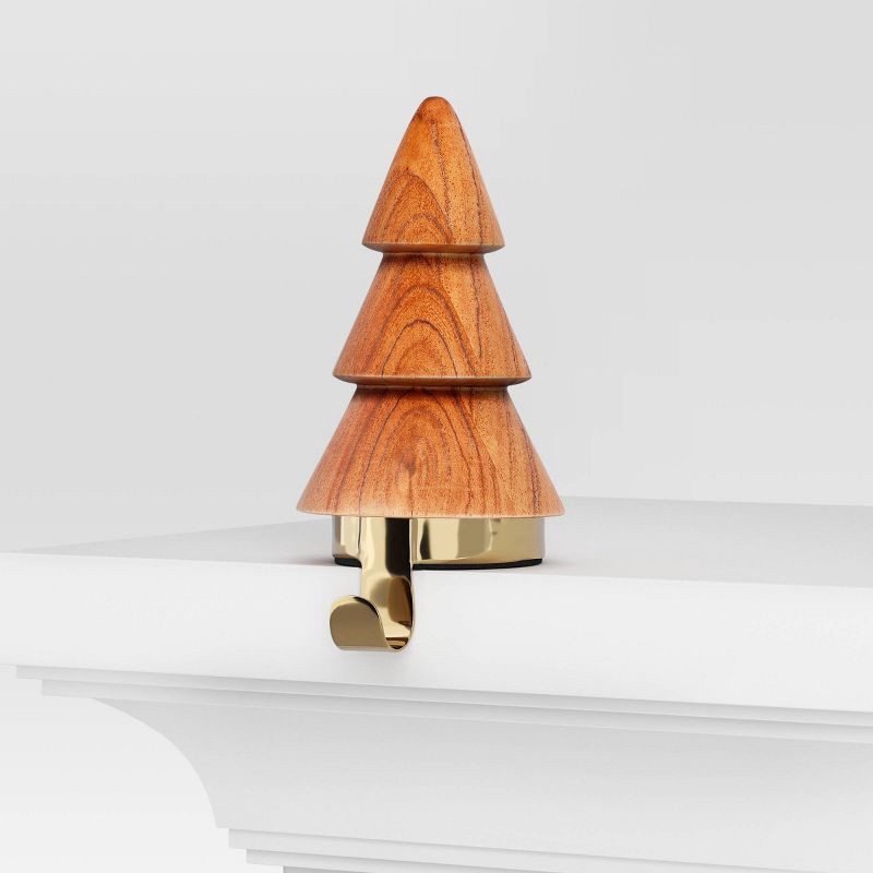 slide 3 of 4, Acacia 3-Tier Christmas Tree Stocking Holder - Wondershop™, 1 ct