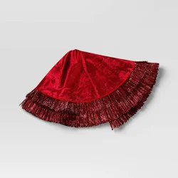 48" Christmas Tonal Tinsel Tree Skirt Red - Wondershop™