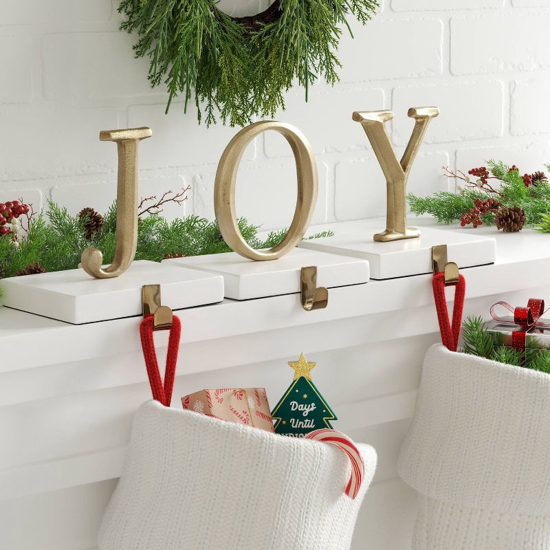 slide 2 of 4, Christmas Stocking Holder Joy - Wondershop™, 1 ct