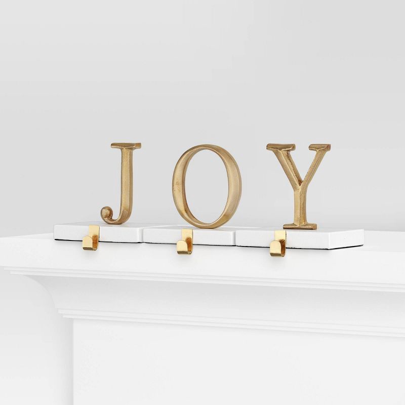 slide 3 of 4, Christmas Stocking Holder Joy - Wondershop™, 1 ct