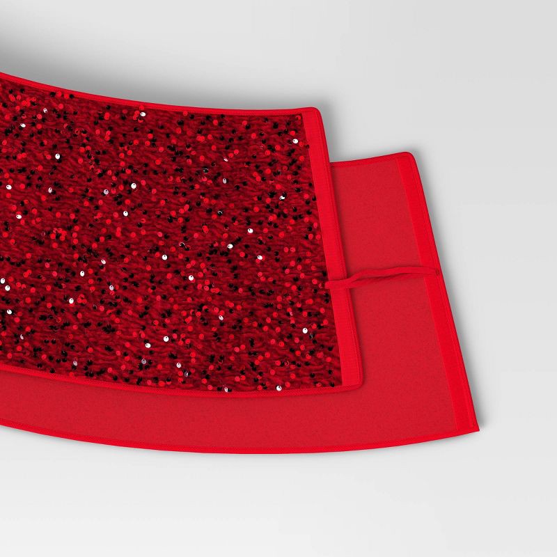 slide 4 of 5, Christmas Roll Up Sequin Collar Red - Wondershop™, 1 ct