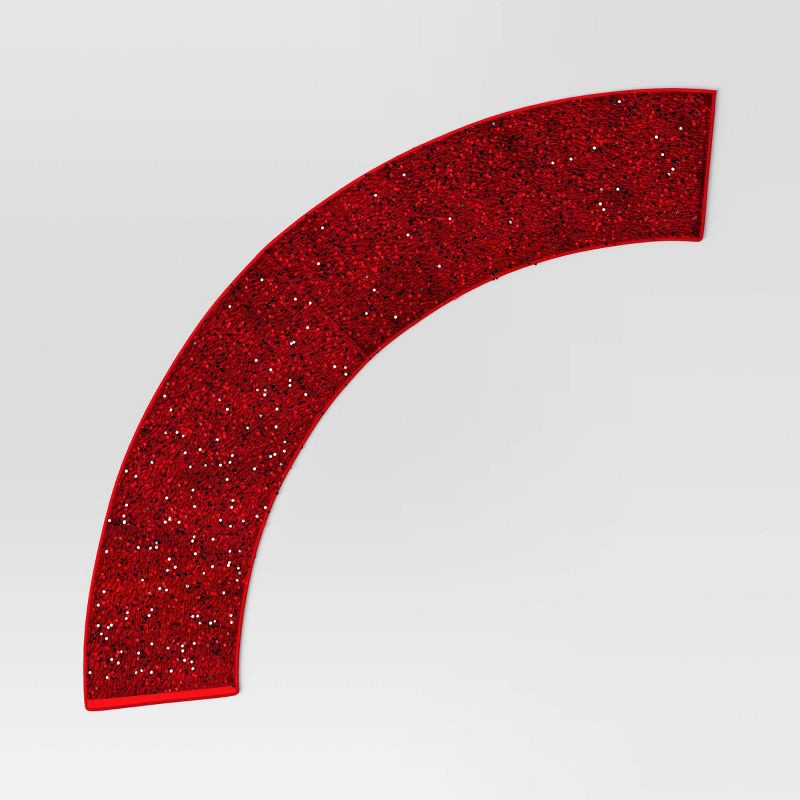 slide 5 of 5, Christmas Roll Up Sequin Collar Red - Wondershop™, 1 ct