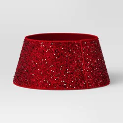 Christmas Roll Up Sequin Collar Red - Wondershop™