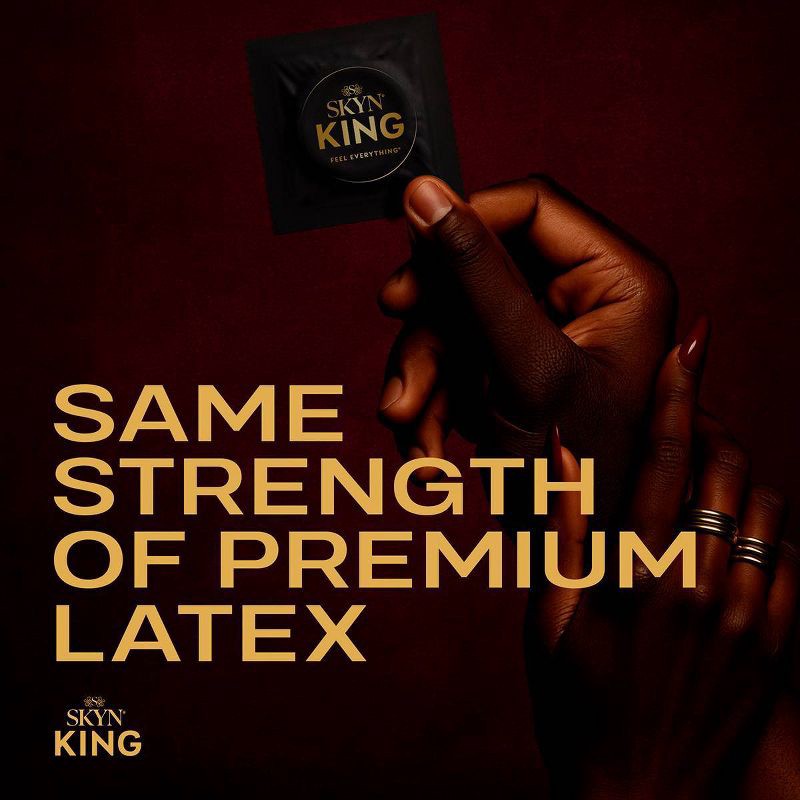 slide 9 of 12, SKYN King Large Non-Latex Condoms - 36ct, 36 ct